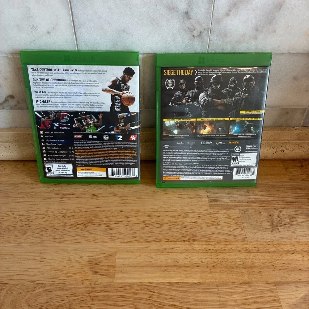 XBOX One‎ NBA2K19 and Rainbow Six Seige
